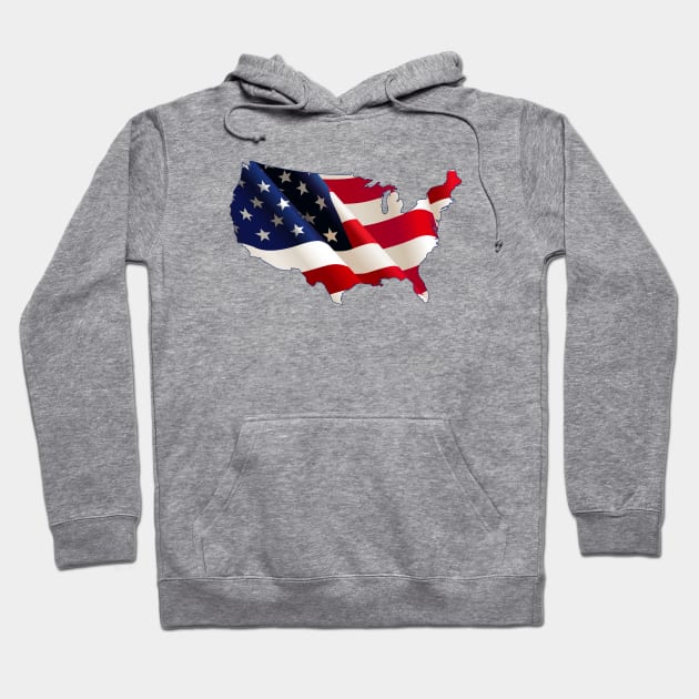 American Flag Hoodie by NeilGlover